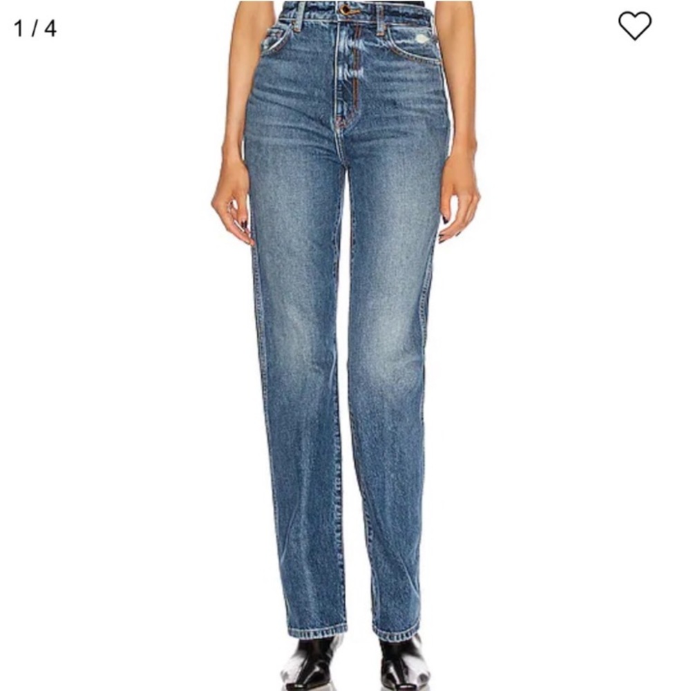 KHAITE Danielle Jeans NWT, High Rise, Straight Leg, Slim Fit